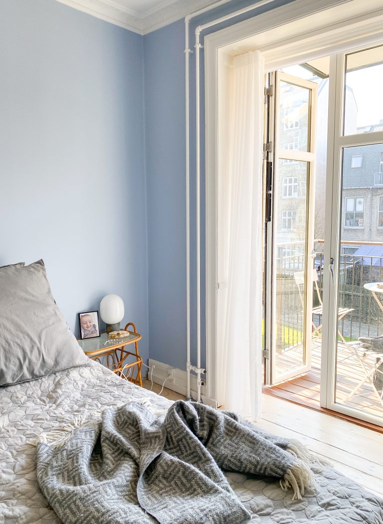 Udgang til altanen fra soveværelset